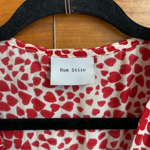 Rue Stiic Laguna Mini Dress Red Hearts, Size XS - Picture 7 of 13